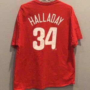 Majestic 2010 MLB Roy Halladay Phillies t-shirt